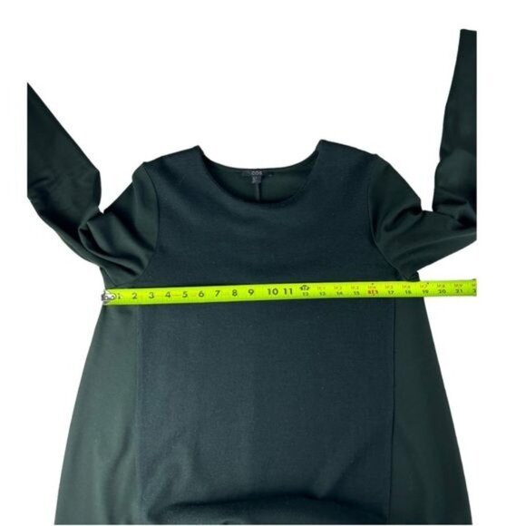 COS Women's‎ Wool Contrast Panel Front Green  Jersey Knit Dress Size M - Picture 7 of 10